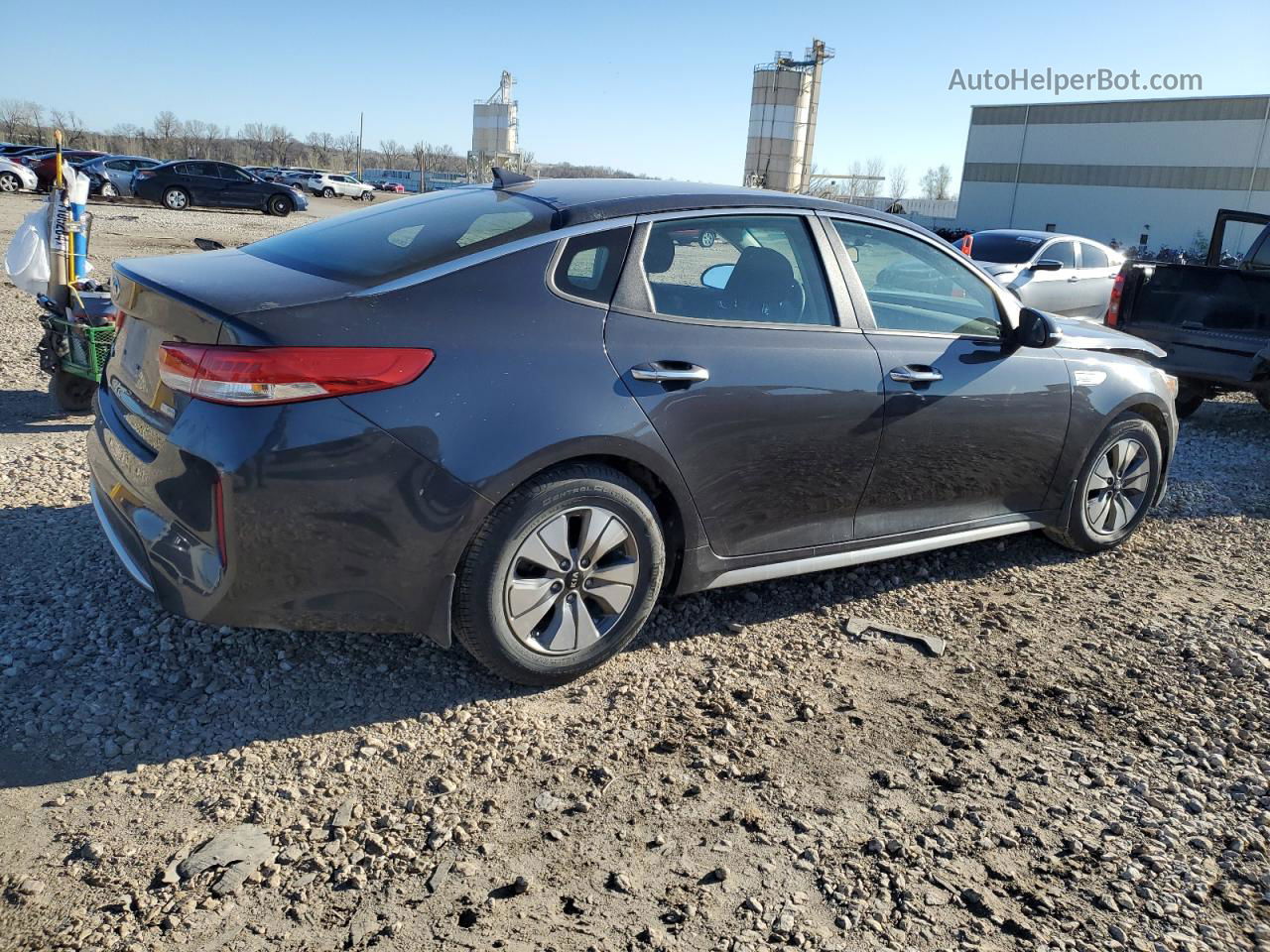 2017 Kia Optima Hybrid Gray vin: KNAGT4LC6H5007131