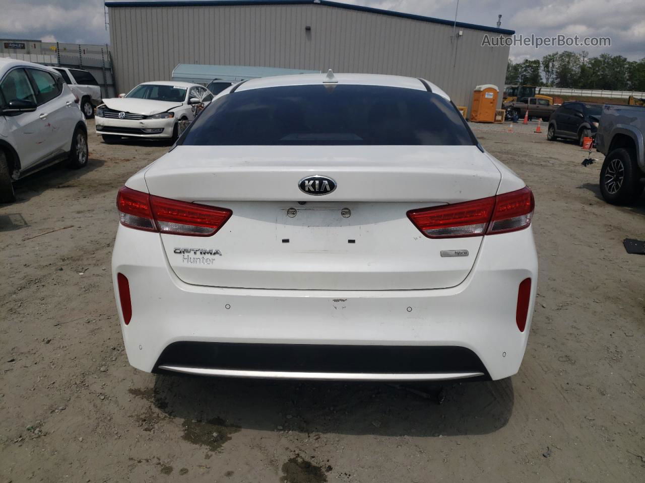 2017 Kia Optima Hybrid White vin: KNAGT4LCXH5007116