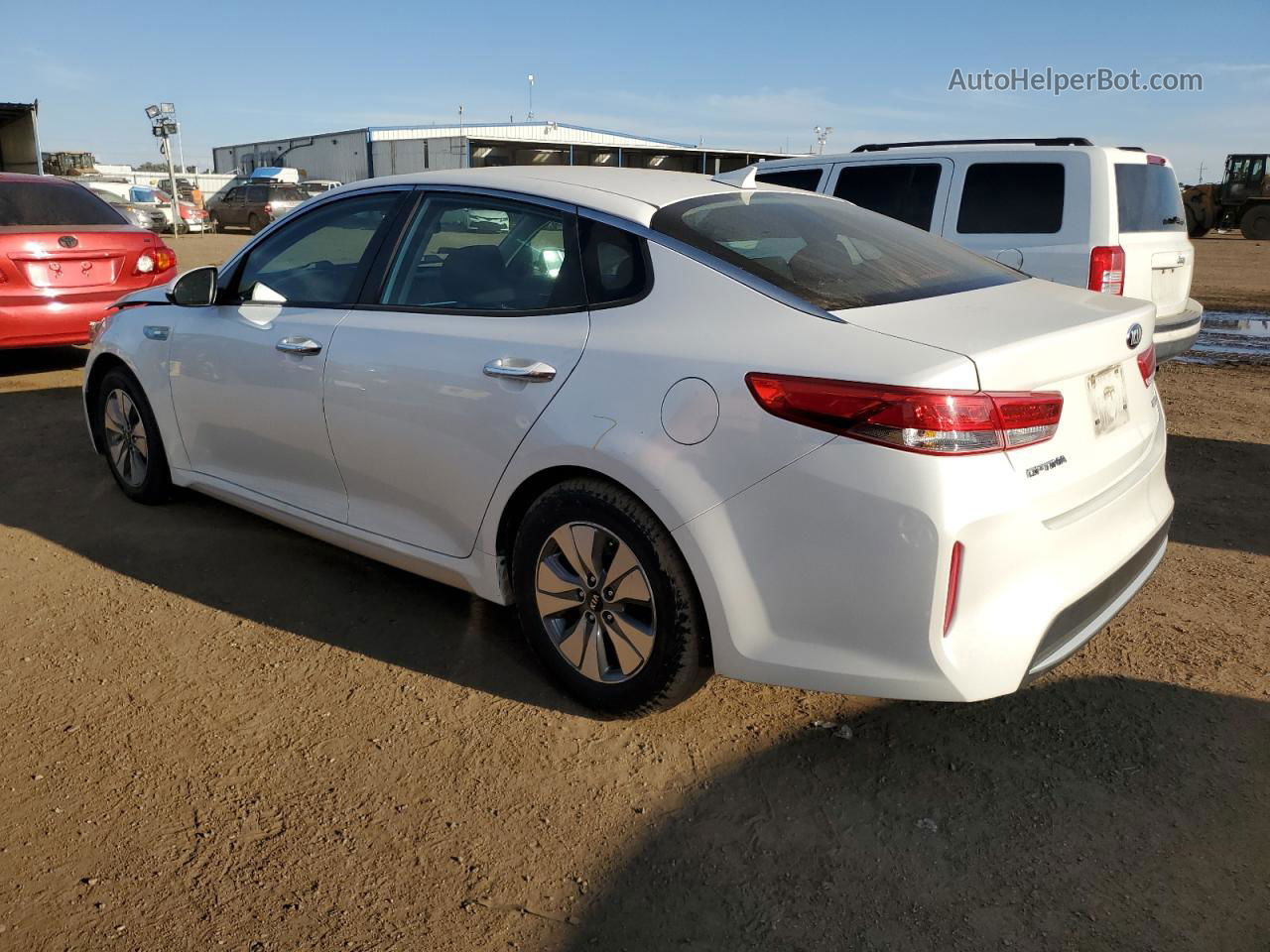 2017 Kia Optima Hybrid White vin: KNAGT4LE0H5011919