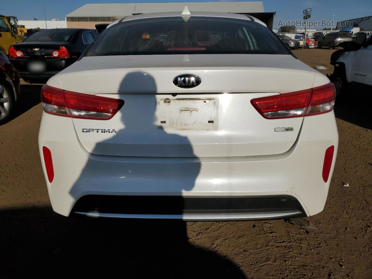 2017 Kia Optima Hybrid White vin: KNAGT4LE0H5011919