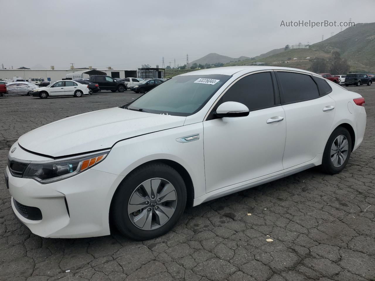 2017 Kia Optima Hybrid White vin: KNAGT4LE1H5012772