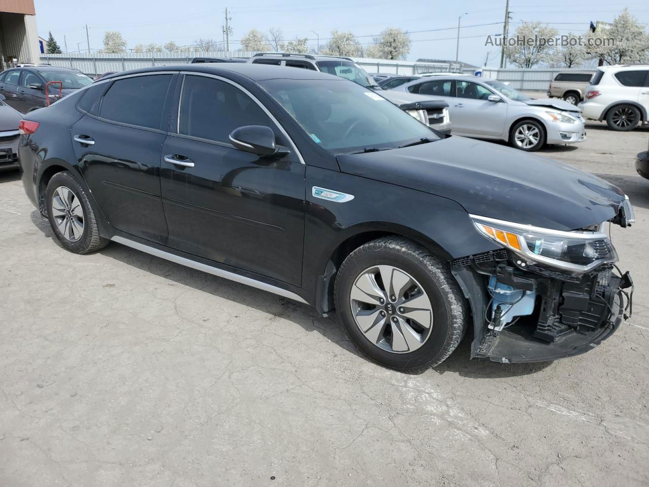 2017 Kia Optima Hybrid Black vin: KNAGT4LE7H5010816