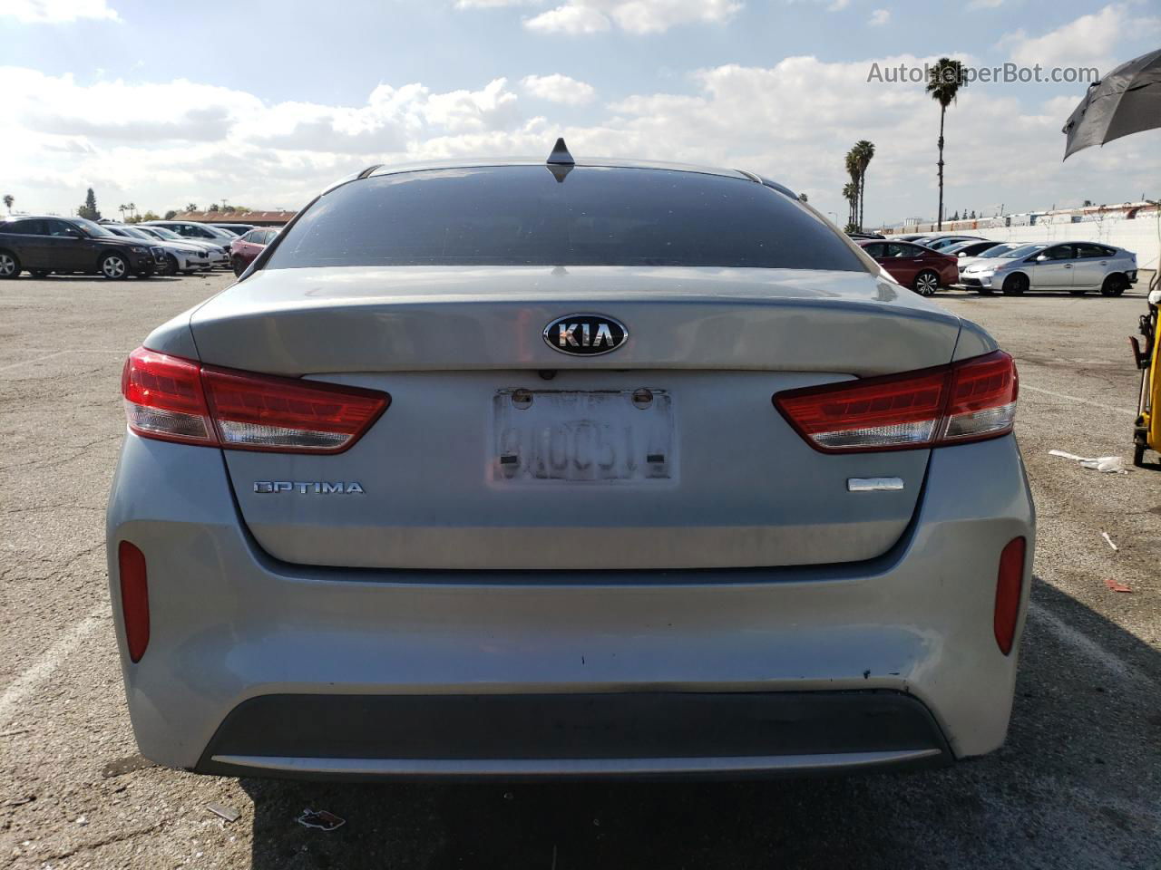 2017 Kia Optima Hybrid Silver vin: KNAGT4LE8H5010873