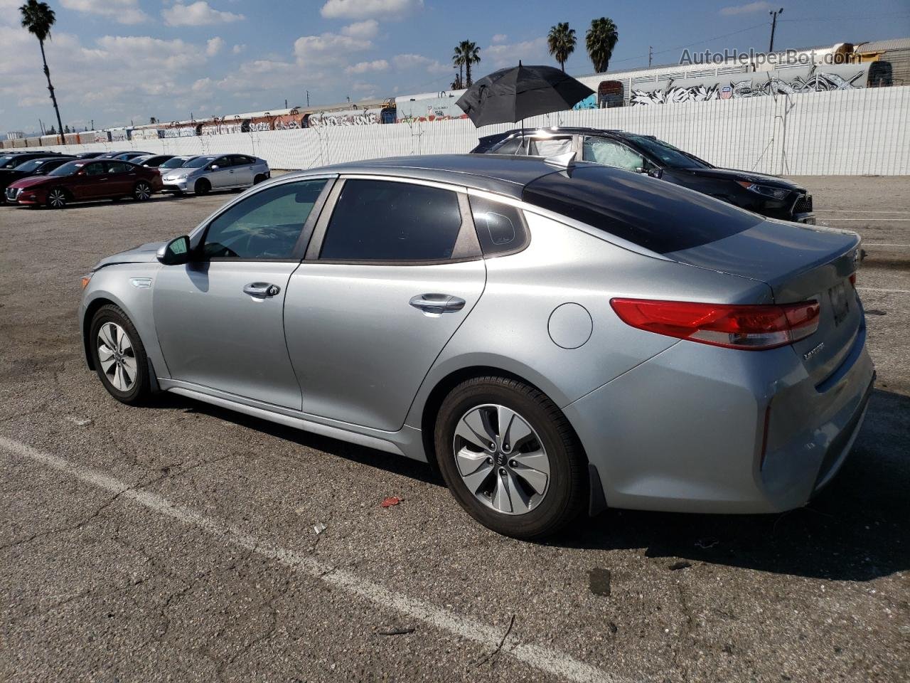 2017 Kia Optima Hybrid Silver vin: KNAGT4LE8H5010873