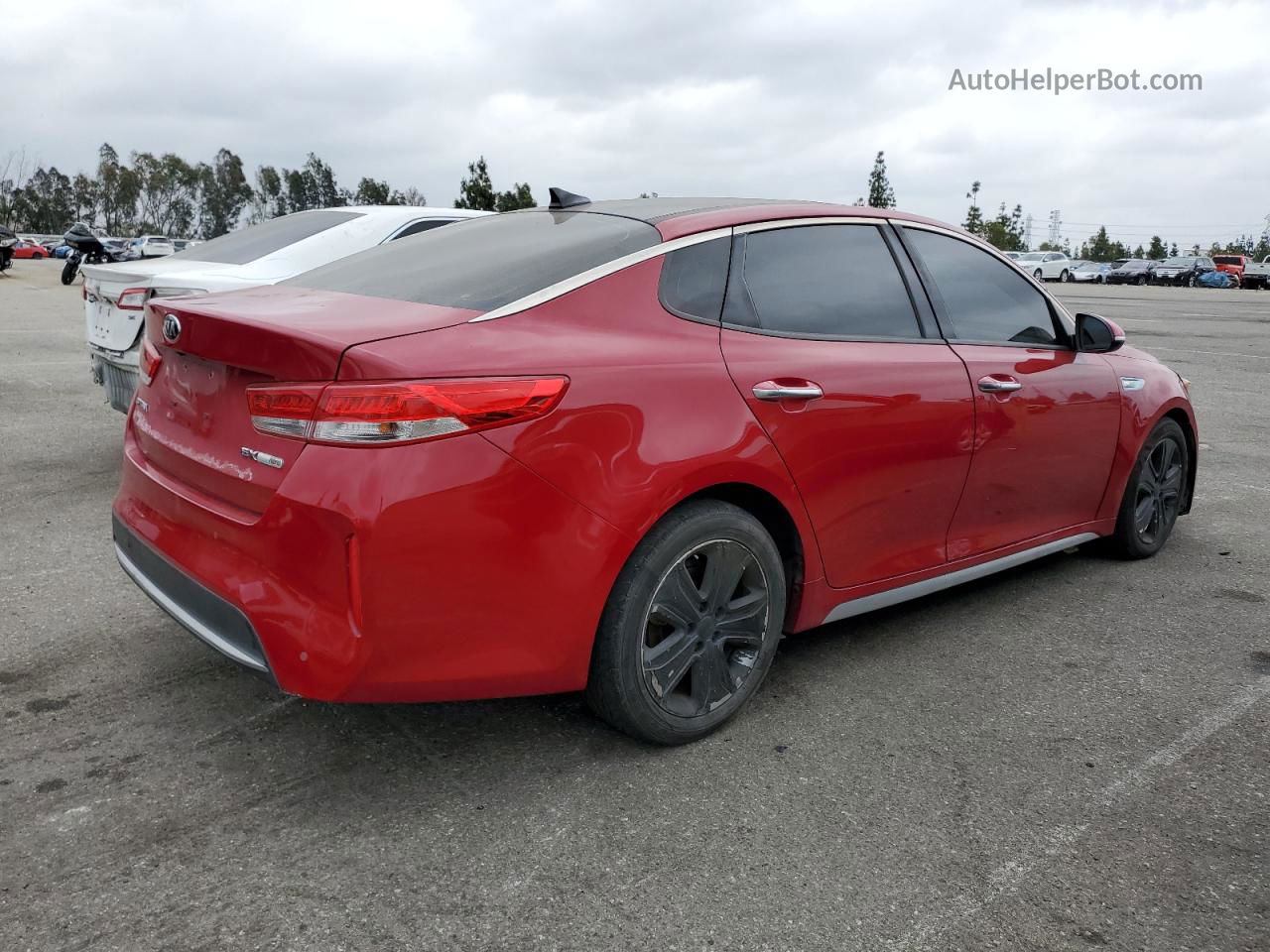 2017 Kia Optima Hybrid Red vin: KNAGU4LC5H5004573