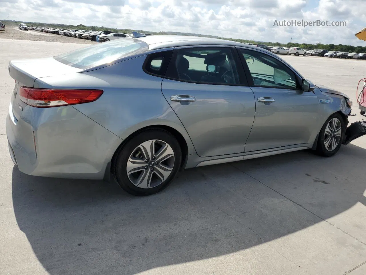 2017 Kia Optima Hybrid Silver vin: KNAGU4LCXH5005928