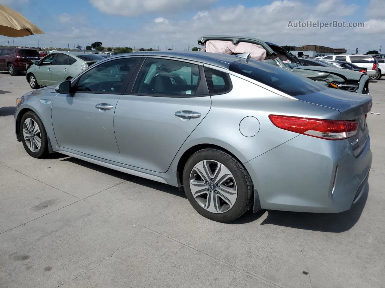 2017 Kia Optima Hybrid Silver vin: KNAGU4LCXH5005928