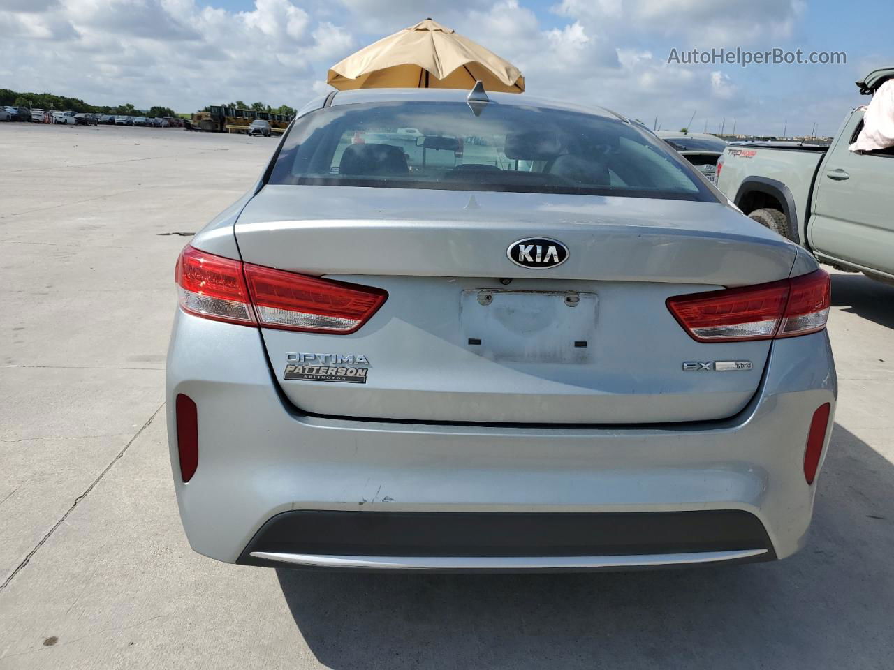 2017 Kia Optima Hybrid Silver vin: KNAGU4LCXH5005928