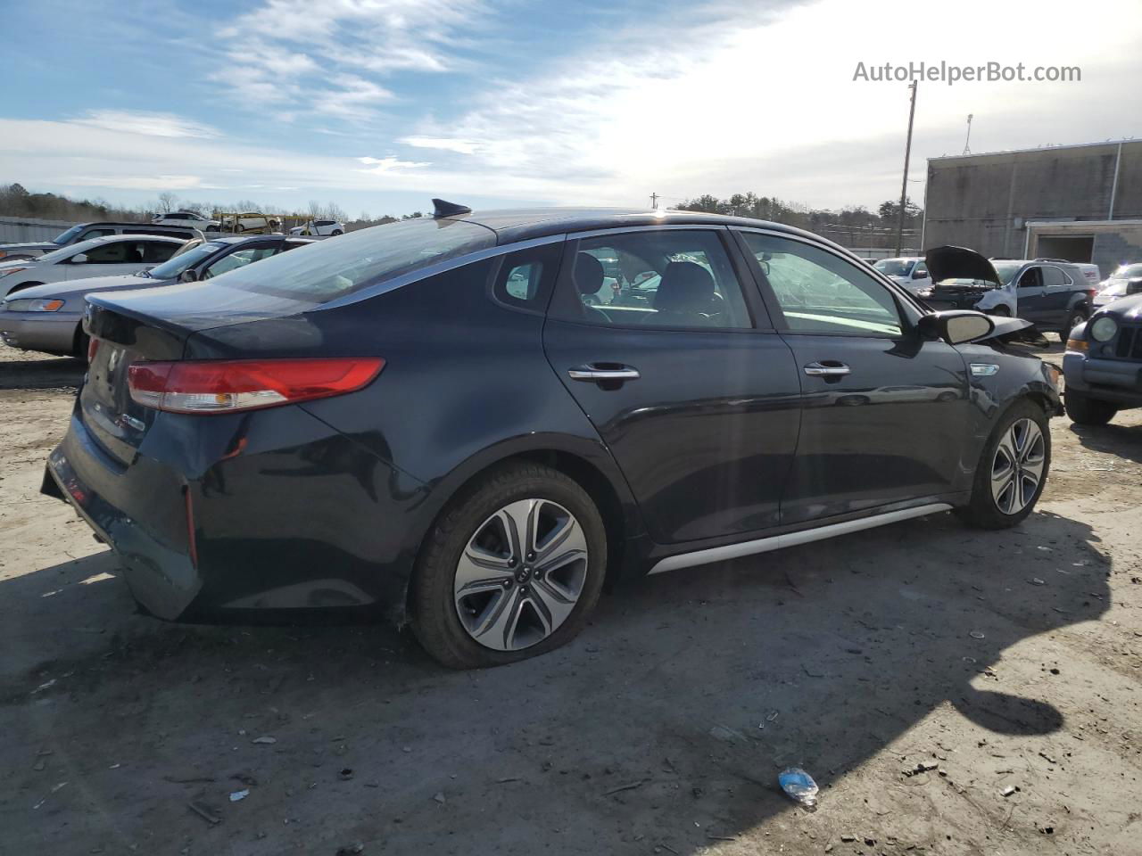 2017 Kia Optima Hybrid Blue vin: KNAGU4LE0H5009889