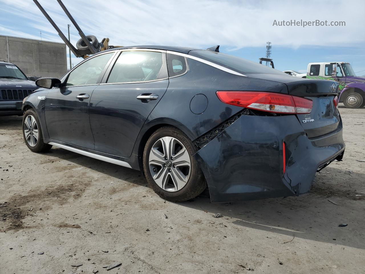 2017 Kia Optima Hybrid Blue vin: KNAGU4LE0H5009889