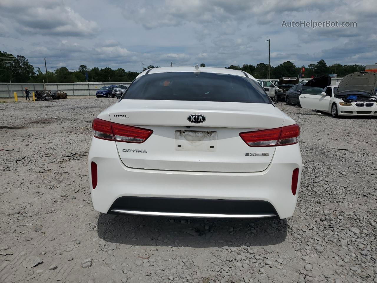 2017 Kia Optima Hybrid White vin: KNAGU4LE4H5010124