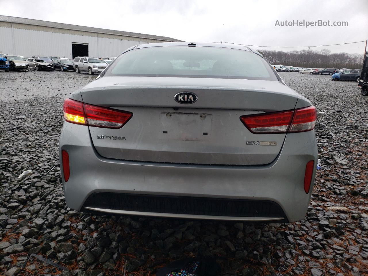 2017 Kia Optima Hybrid Silver vin: KNAGU4LE4H5012617