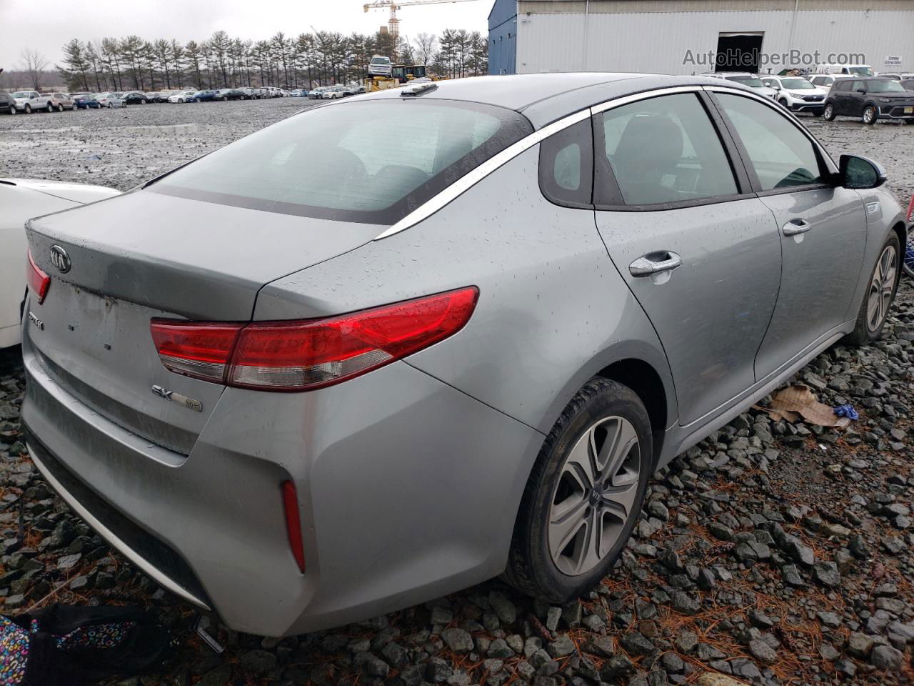 2017 Kia Optima Hybrid Silver vin: KNAGU4LE4H5012617