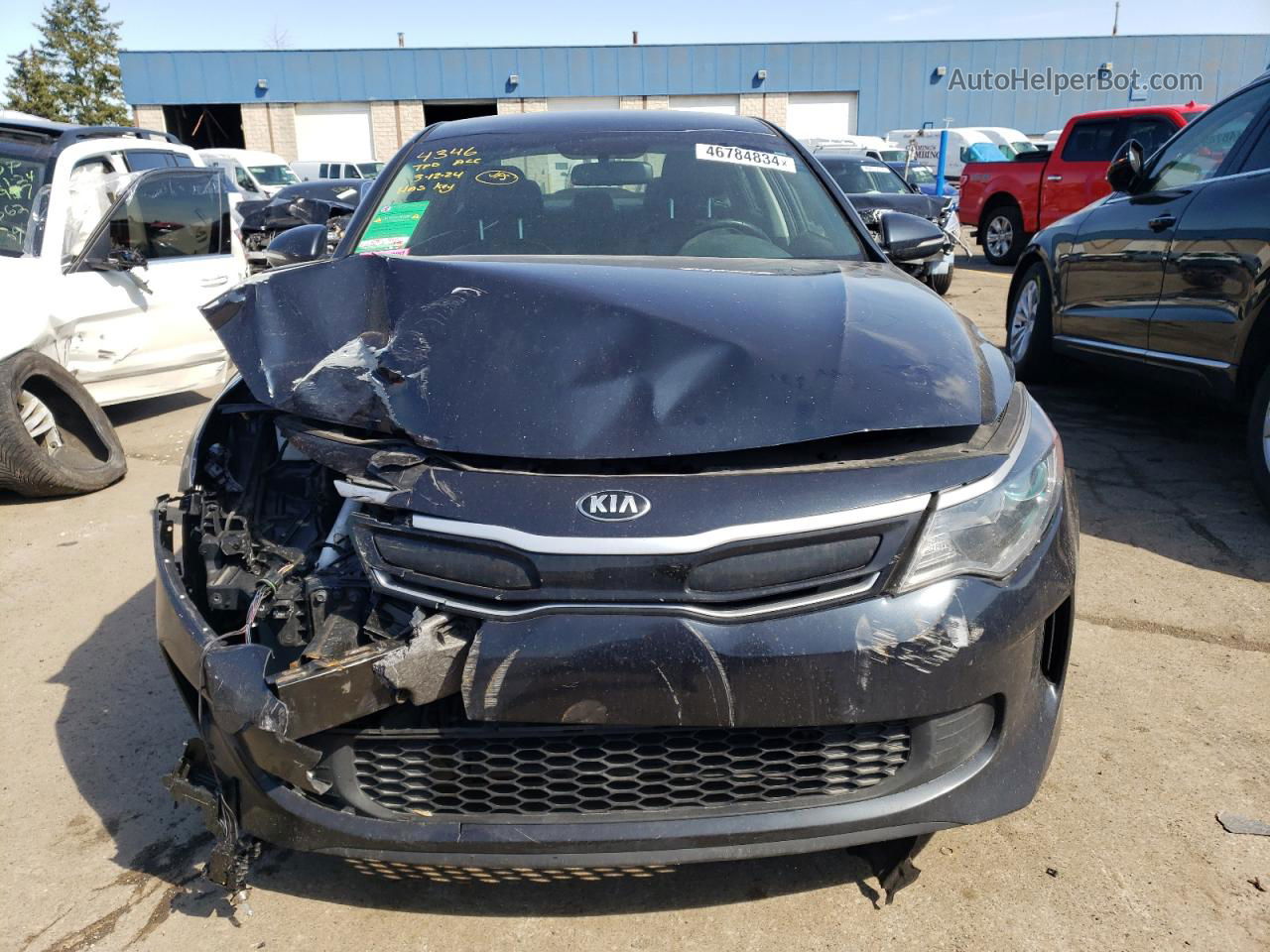 2017 Kia Optima Hybrid Синий vin: KNAGU4LE5H5012142