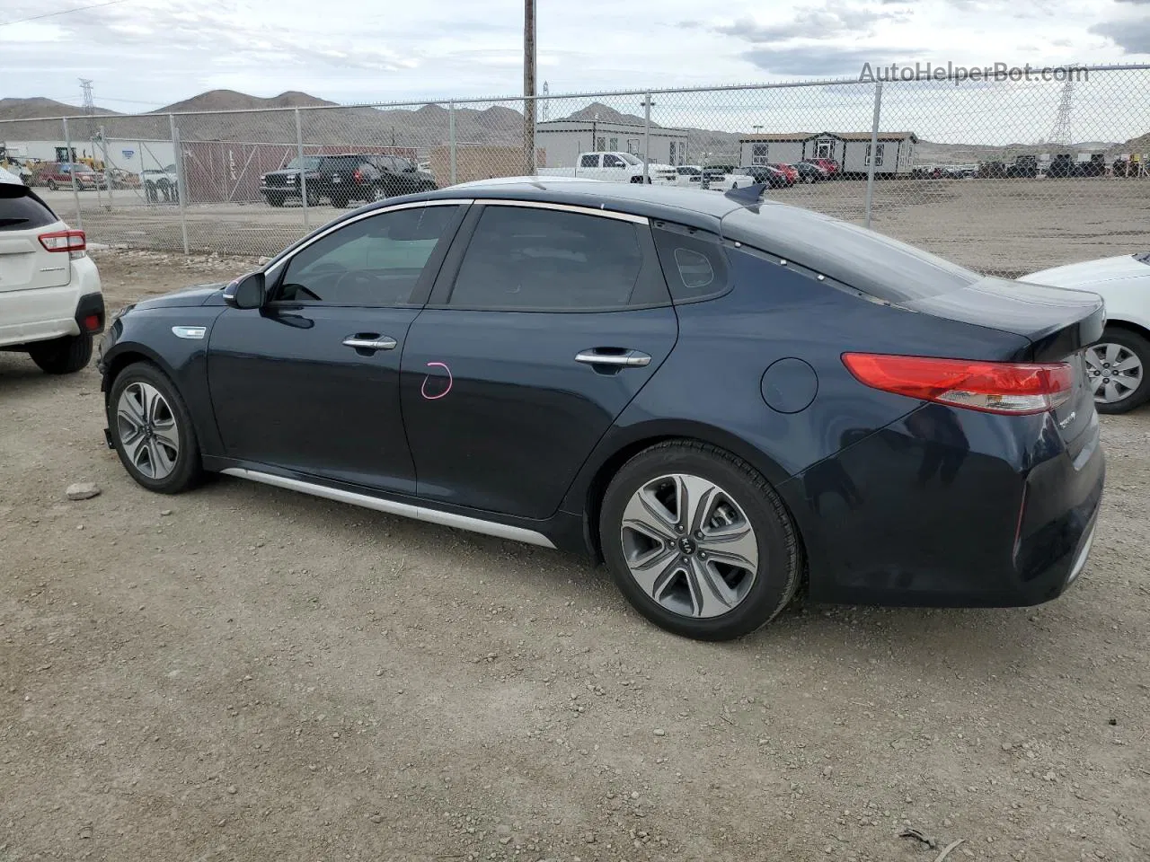 2017 Kia Optima Hybrid Blue vin: KNAGU4LE6H5011744