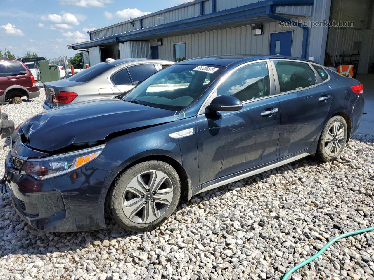 2017 Kia Optima Hybrid Blue vin: KNAGU4LE8H5017822