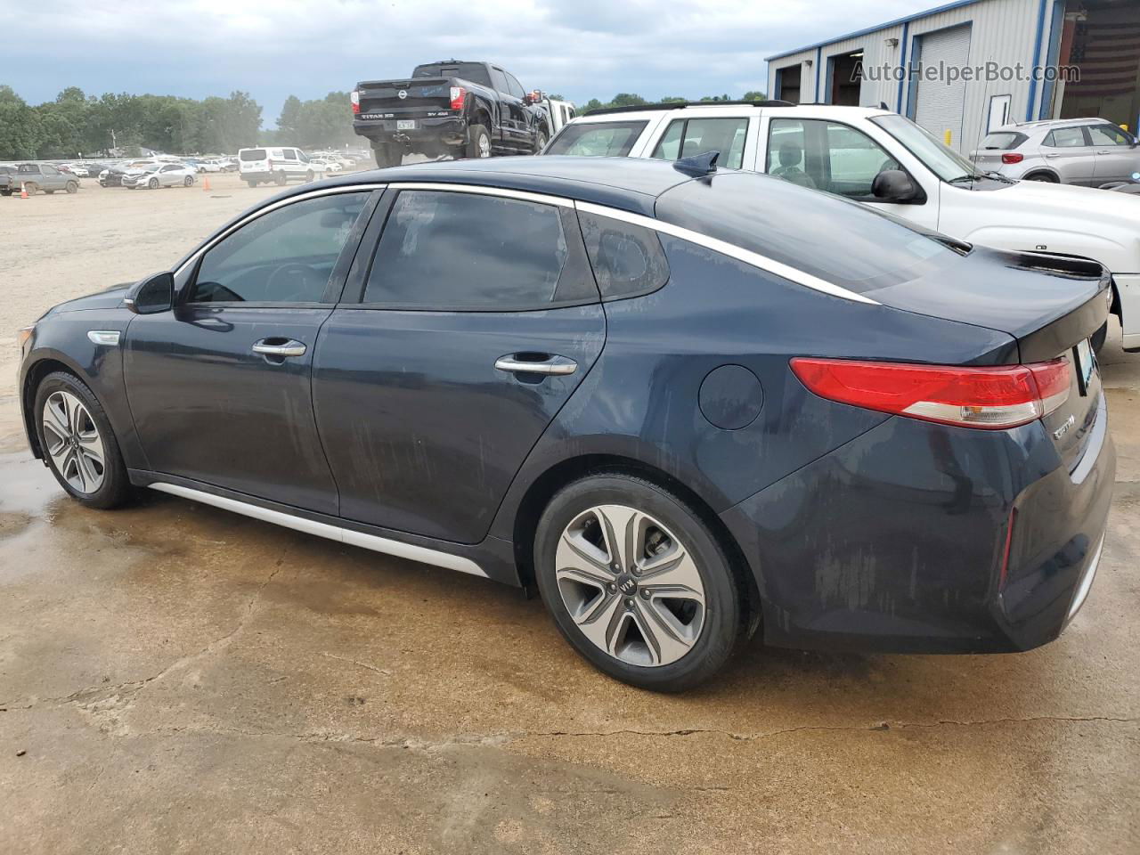 2017 Kia Optima Hybrid Blue vin: KNAGU4LEXH5009494