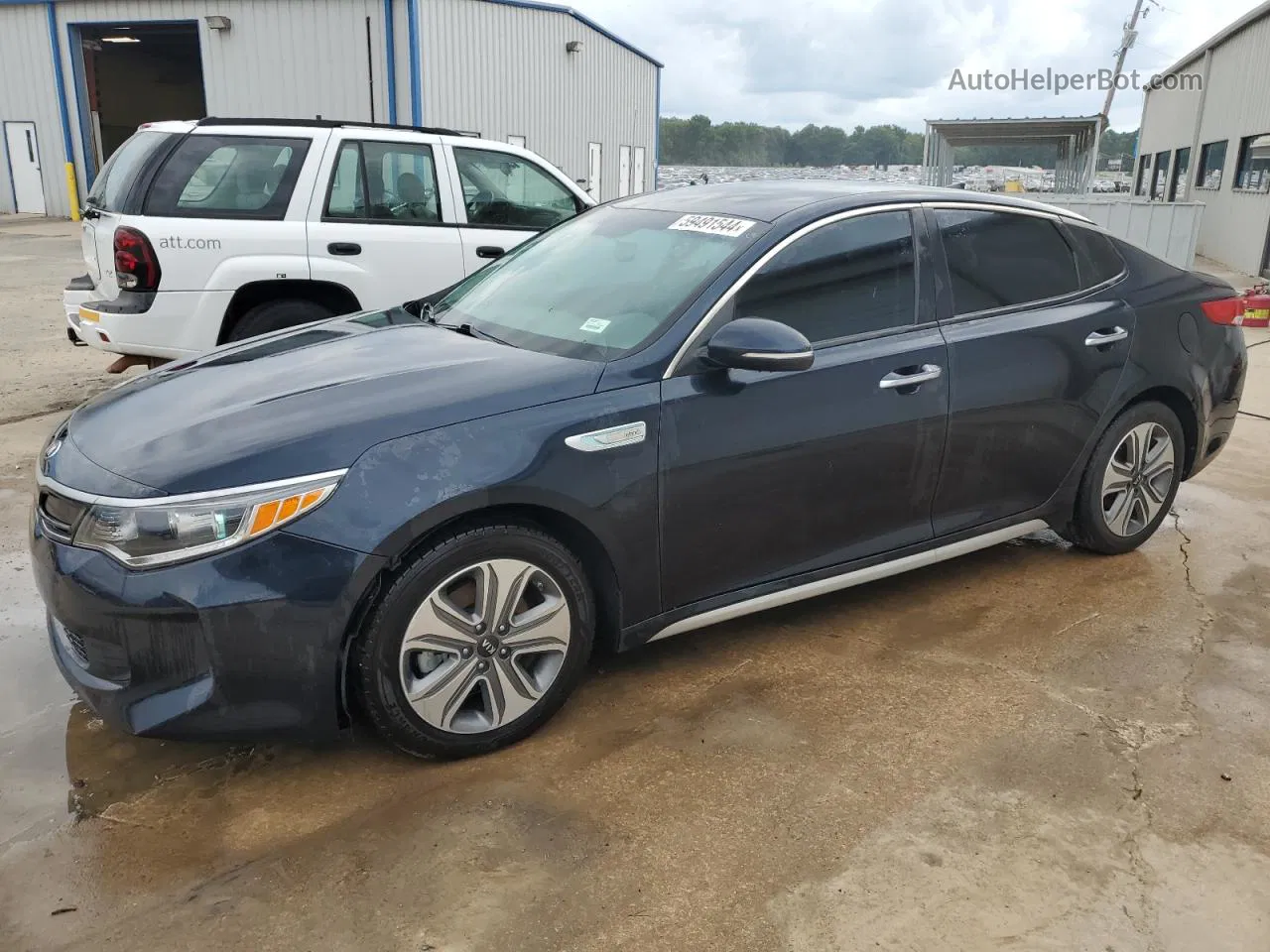 2017 Kia Optima Hybrid Blue vin: KNAGU4LEXH5009494