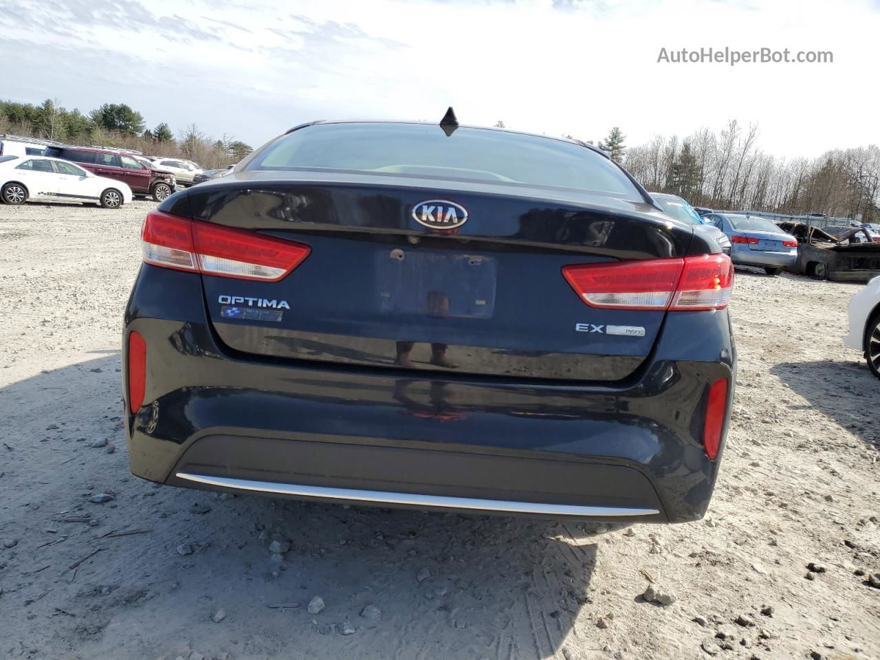 2017 Kia Optima Hybrid Black vin: KNAGU4LEXH5010077