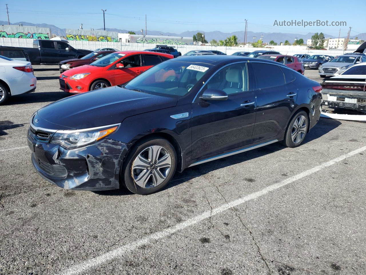 2018 Kia Optima Plug-in Hybrid Blue vin: KNAGV4LD6J5025203