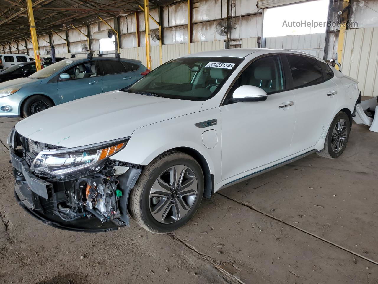 2017 Kia Optima Plug-in Hybrid White vin: KNAGV4LD9H5018059