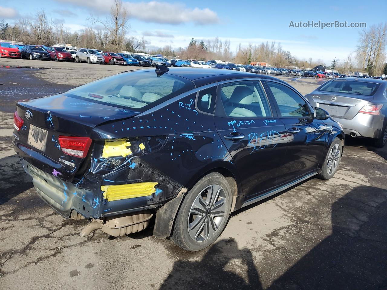 2017 Kia Optima Plug-in Hybrid Blue vin: KNAGV4LDXH5014604