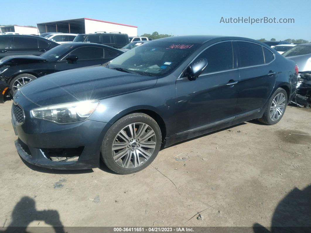 2014 Kia Cadenza Premium Синий vin: KNALN4D70E5120711