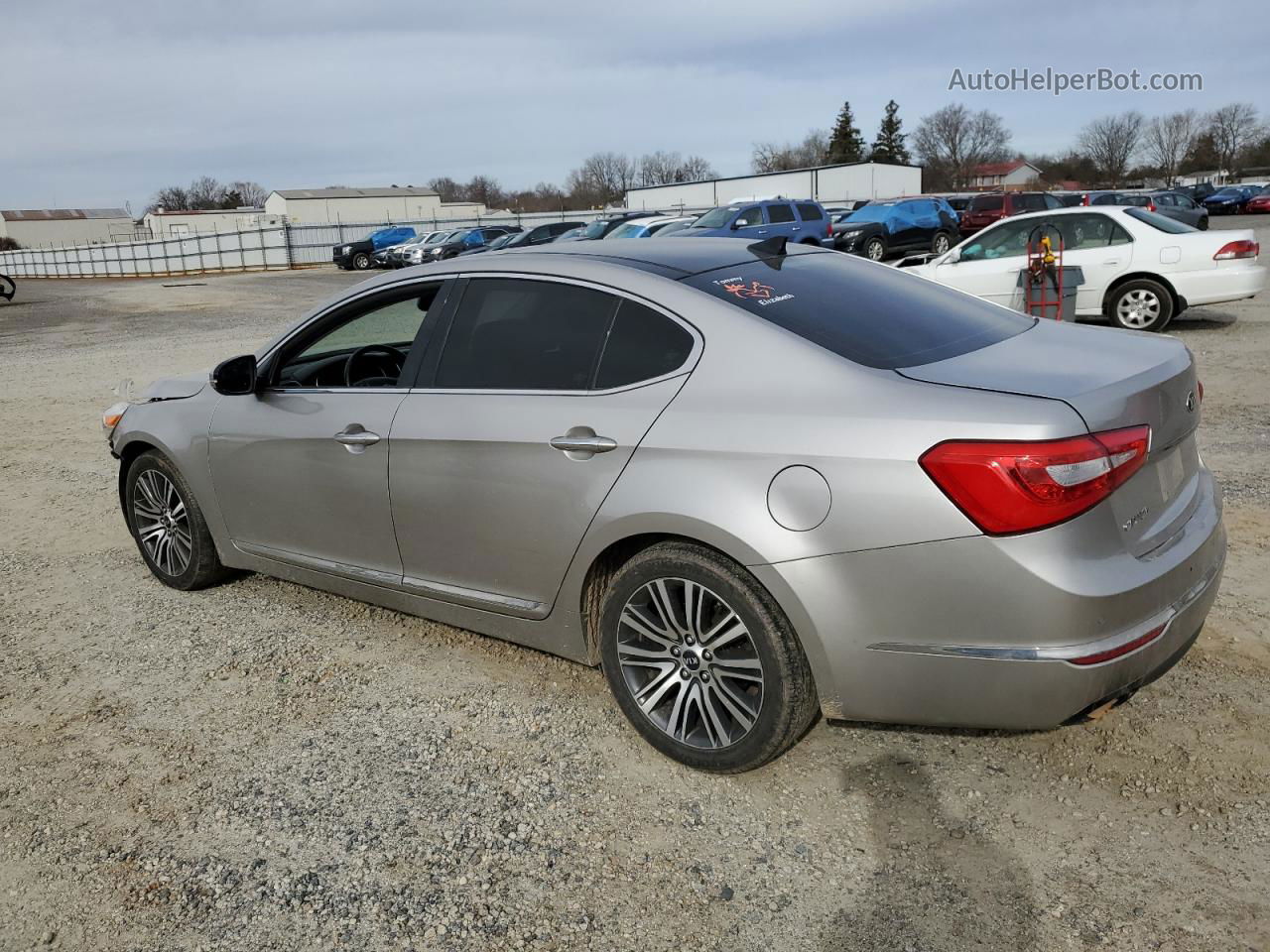 2014 Kia Cadenza Premium Silver vin: KNALN4D70E5121504