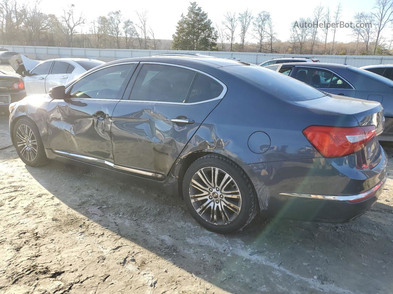 2014 Kia Cadenza Premium Charcoal vin: KNALN4D70E5123768