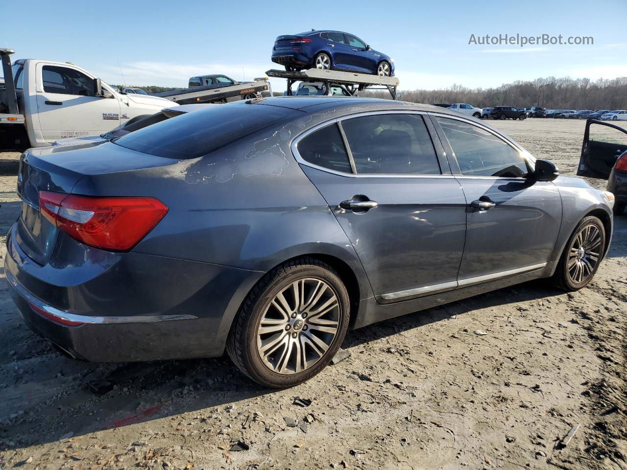 2014 Kia Cadenza Premium Charcoal vin: KNALN4D70E5123768