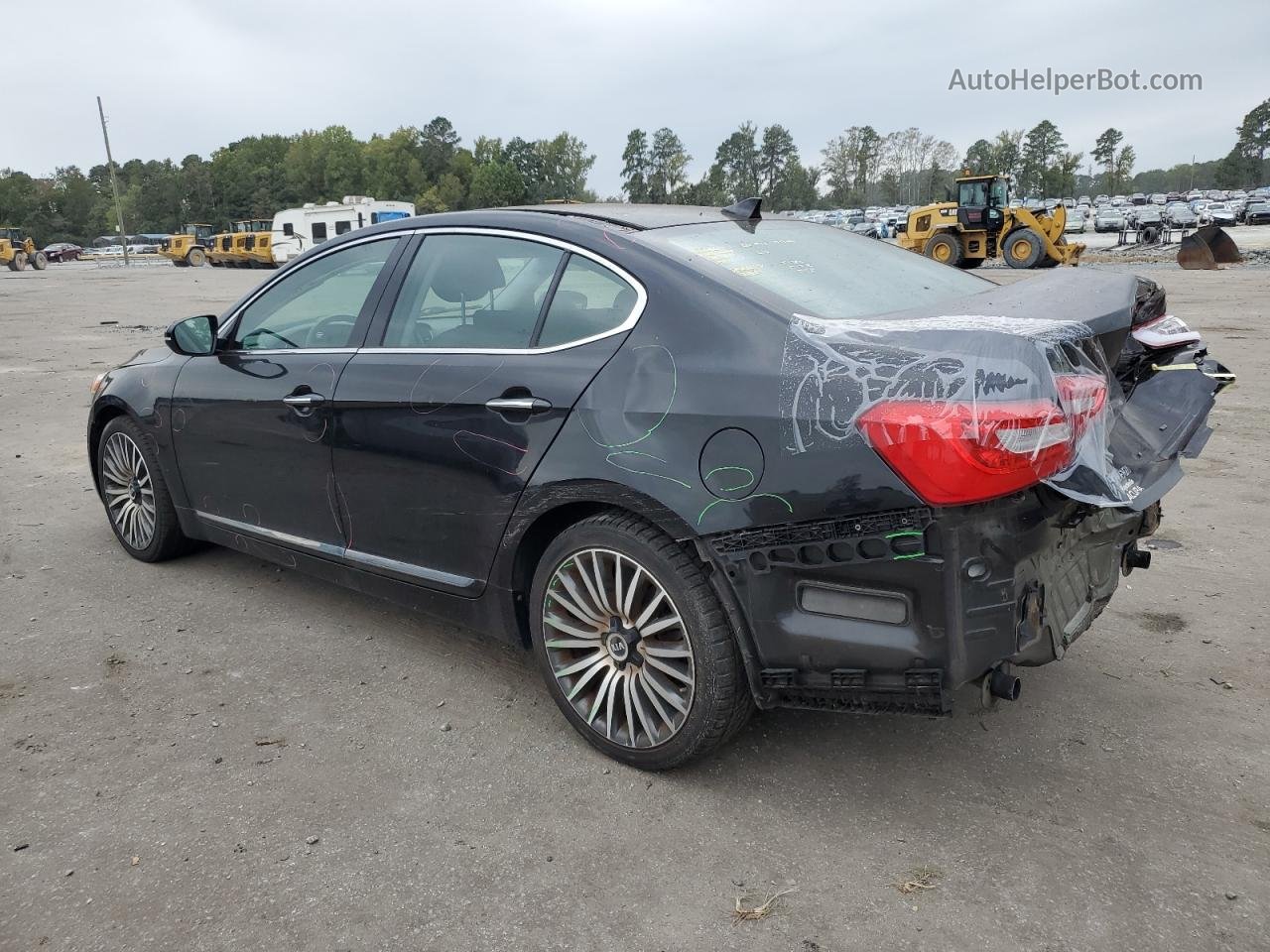 2014 Kia Cadenza Premium Черный vin: KNALN4D70E5125701