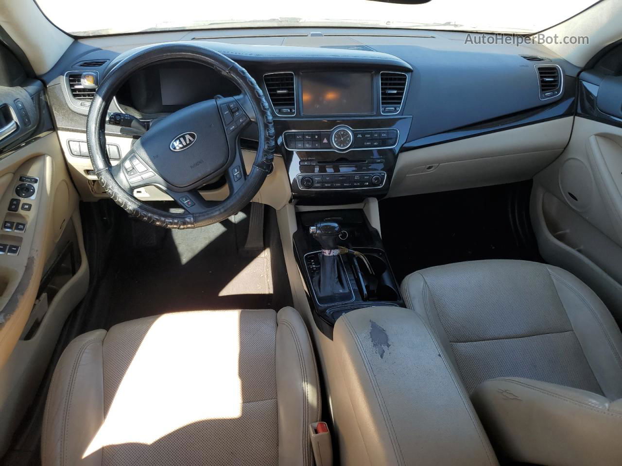 2014 Kia Cadenza Premium Белый vin: KNALN4D70E5134527