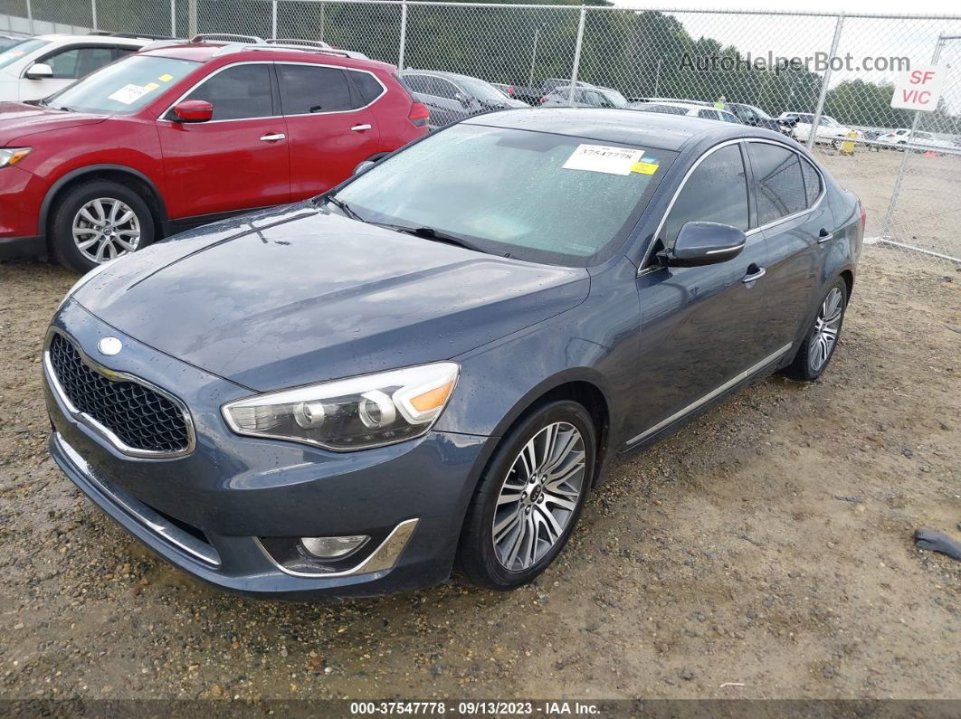 2014 Kia Cadenza Premium Blue vin: KNALN4D70E5137914