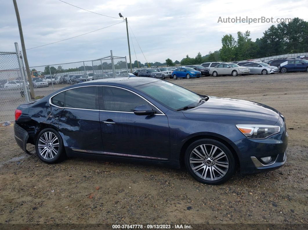 2014 Kia Cadenza Premium Blue vin: KNALN4D70E5137914