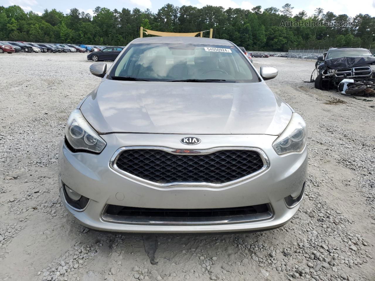 2014 Kia Cadenza Premium Silver vin: KNALN4D70E5143261