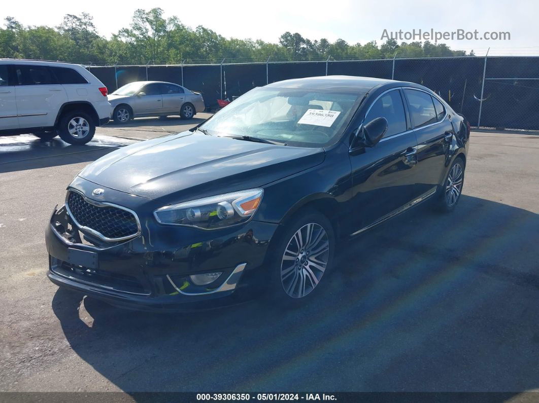 2014 Kia Cadenza Premium Black vin: KNALN4D70E5145186