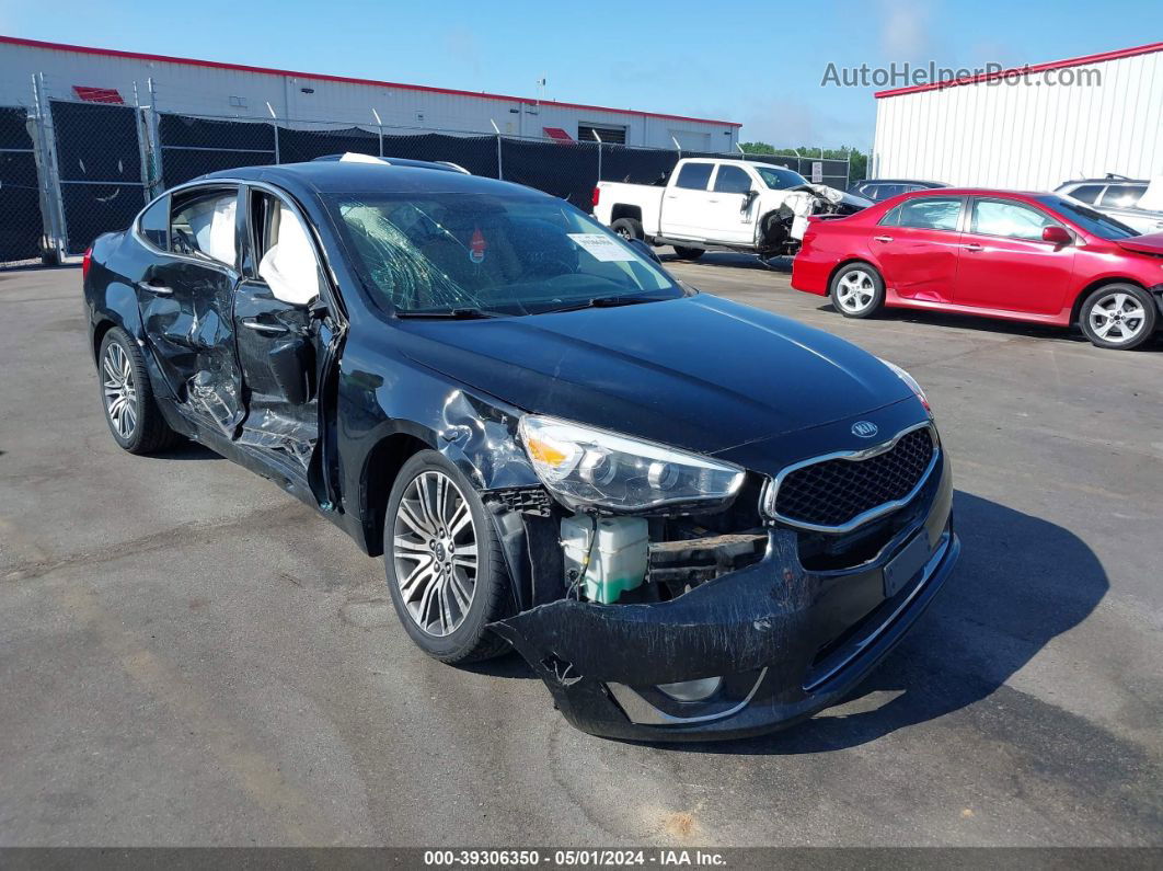 2014 Kia Cadenza Premium Black vin: KNALN4D70E5145186