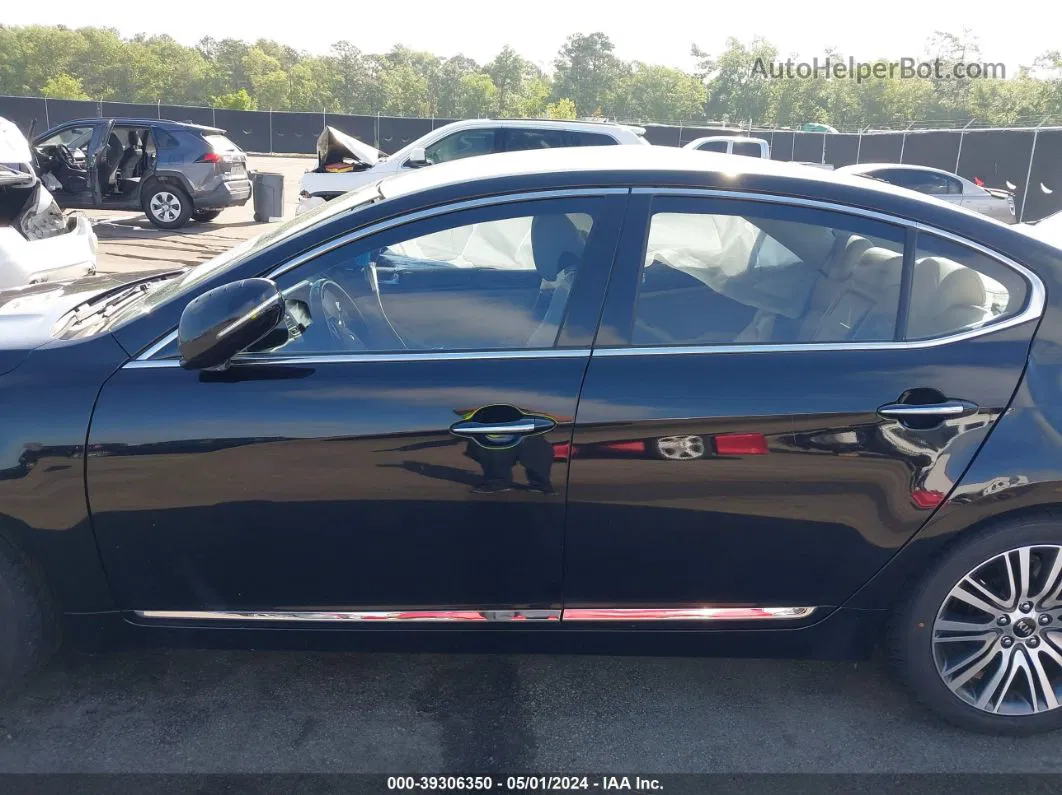 2014 Kia Cadenza Premium Black vin: KNALN4D70E5145186