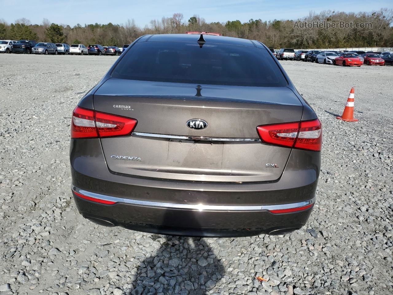 2014 Kia Cadenza Premium Gray vin: KNALN4D70E5145270