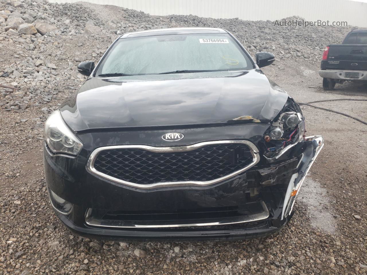 2014 Kia Cadenza Premium Black vin: KNALN4D70E5159704