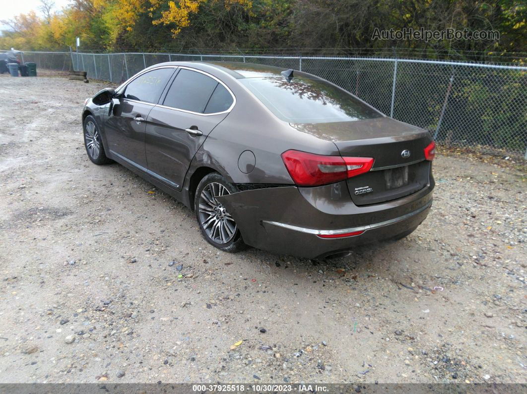 2014 Kia Cadenza Premium Brown vin: KNALN4D70E5166409