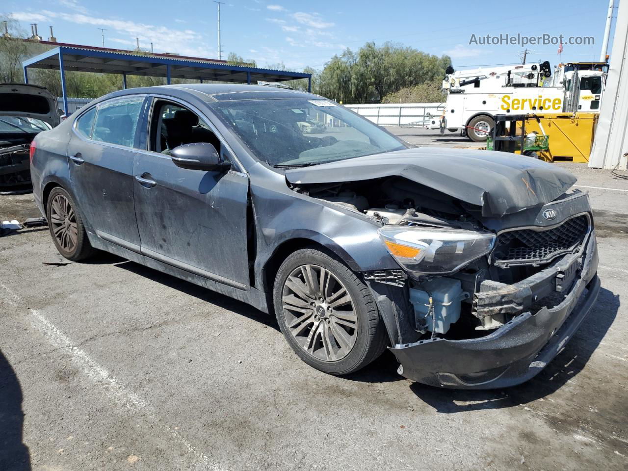 2016 Kia Cadenza Luxury Gray vin: KNALN4D70G5211089