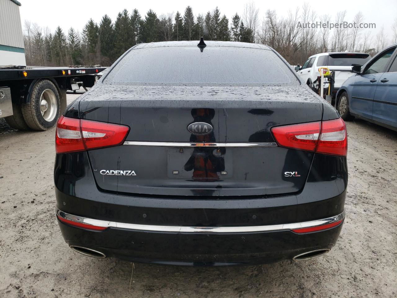 2016 Kia Cadenza Luxury Черный vin: KNALN4D70G5211612