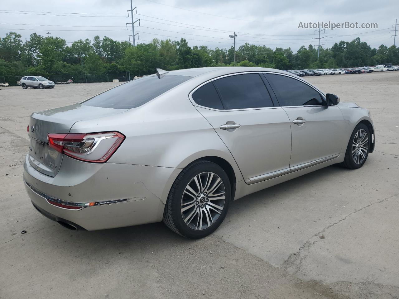 2014 Kia Cadenza Premium Silver vin: KNALN4D71E5119728