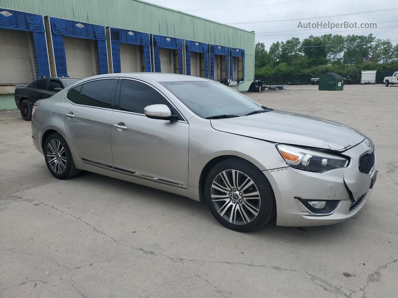 2014 Kia Cadenza Premium Silver vin: KNALN4D71E5119728