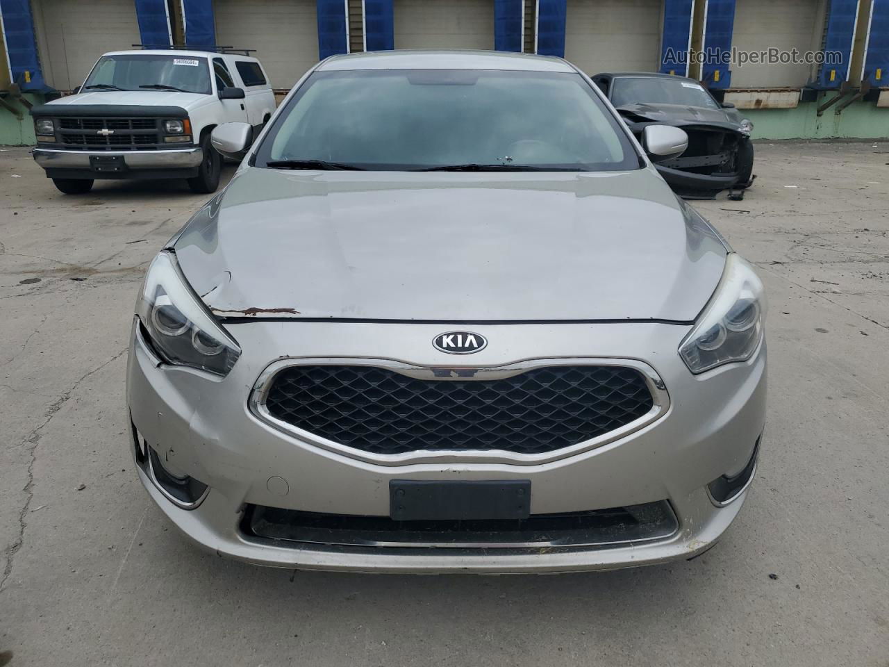 2014 Kia Cadenza Premium Silver vin: KNALN4D71E5119728