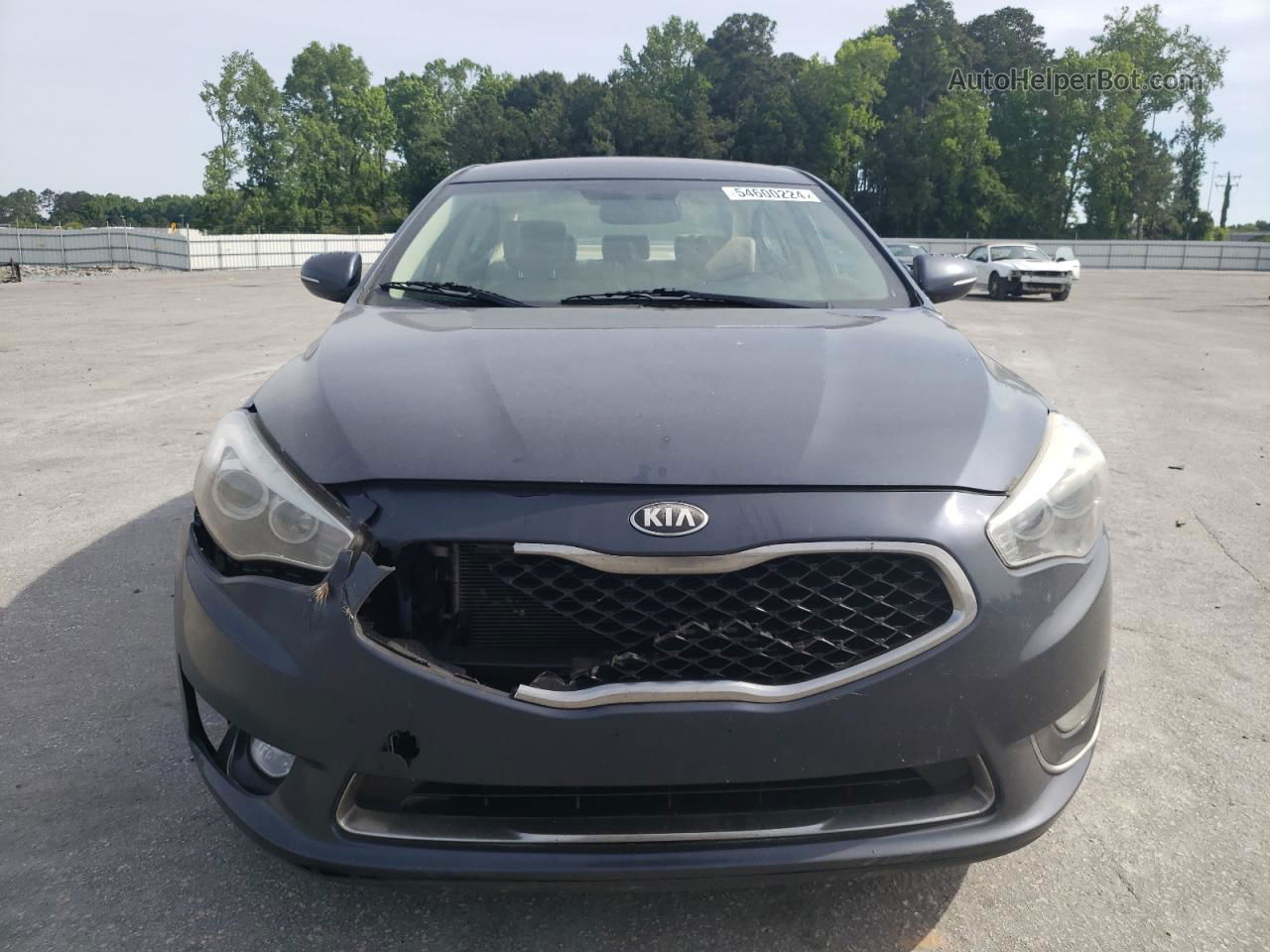 2014 Kia Cadenza Premium Синий vin: KNALN4D71E5125576