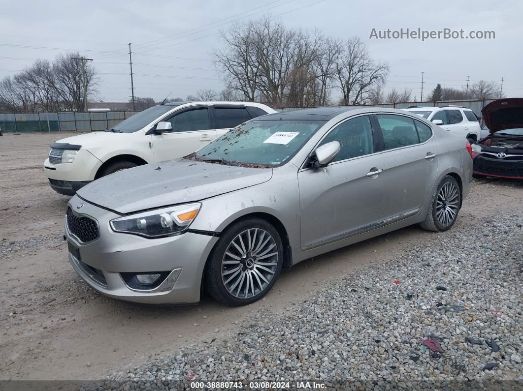 2014 Kia Cadenza Premium Silver vin: KNALN4D71E5134875