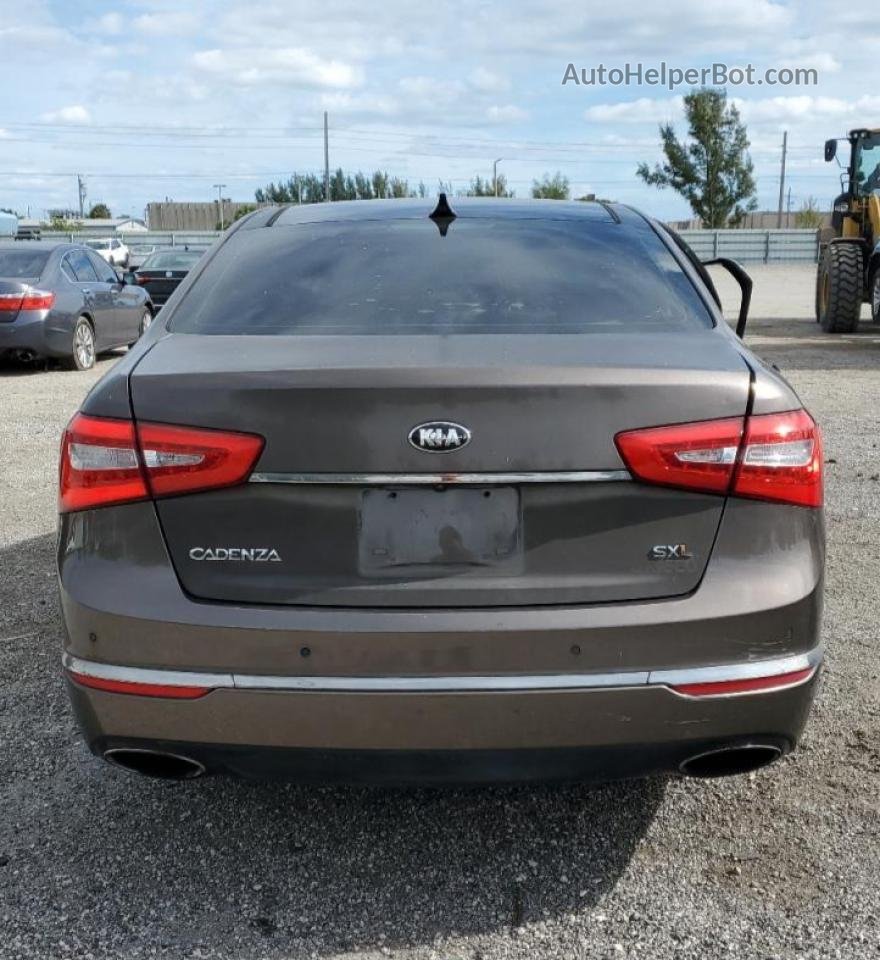 2014 Kia Cadenza Premium Желто-коричневый vin: KNALN4D71E5151546