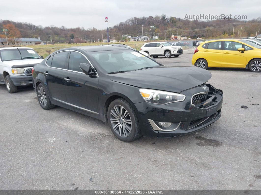 2014 Kia Cadenza Premium Black vin: KNALN4D71E5163826